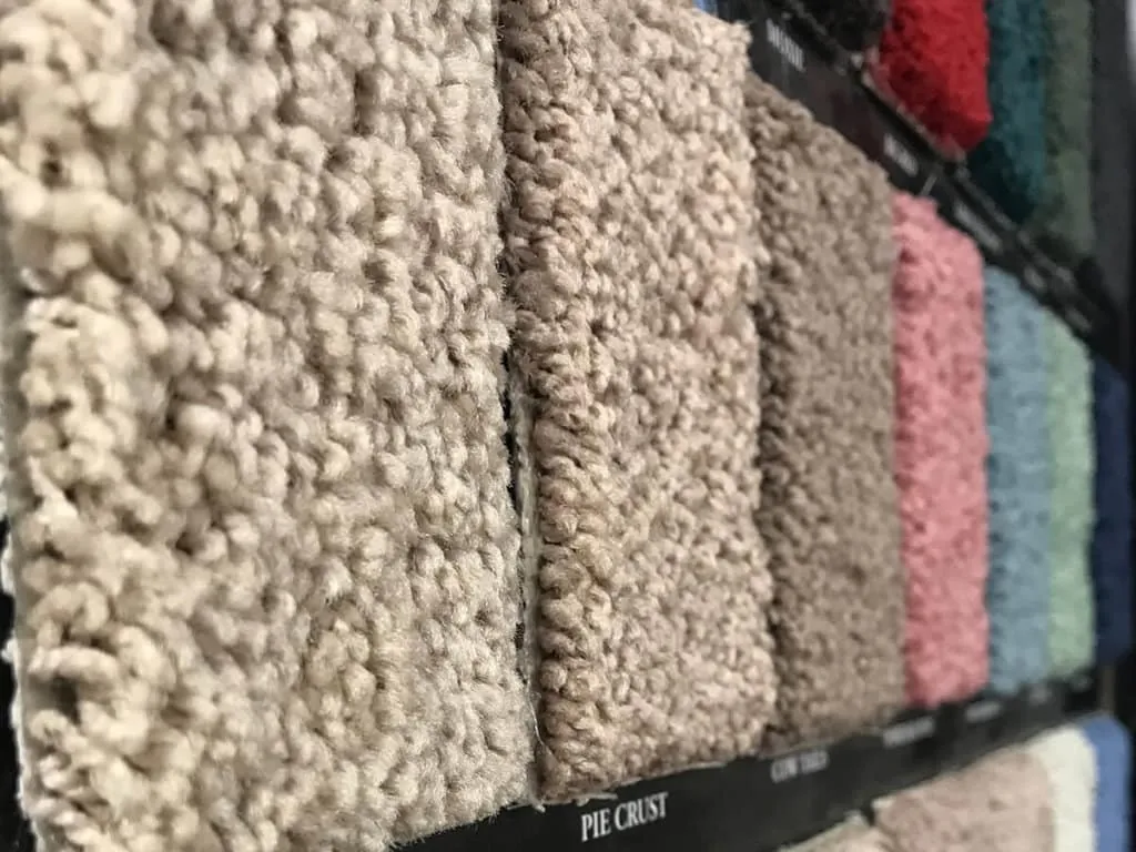 Close-up of plush carpet texture